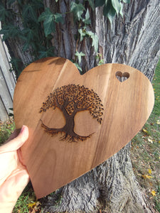 Tree Of Life Chopping Cutting Board Laser Engraved Personalised Snacks Cheese Board Acacia Wooden Wedding Christmas Gift