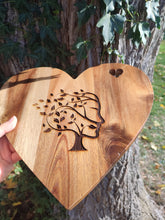 Tree Of Life Woman's Head Chopping Cutting Board Laser Engraved Personalised Snacks Cheese Board Acacia Wooden Wedding Christmas Gift