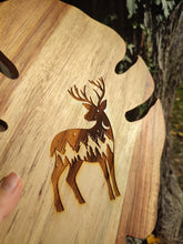 Deer Chopping Cutting Board Laser Engraved Personalised Snacks Cheese Board Acacia Wooden Wedding Christmas Gift