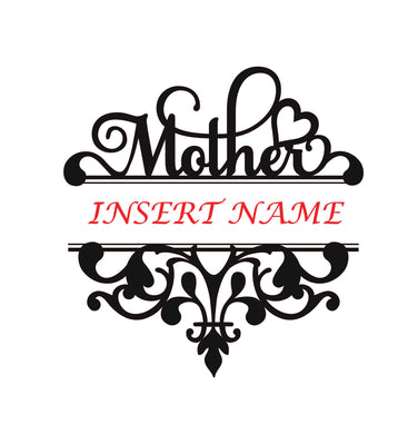 Personalised Mother Name Stencil Bespoke Occasional Card Birthday Celebration C3