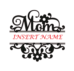 Personalised Mother's Name Stencil Bespoke Occasional Card Birthday Love Mom C2