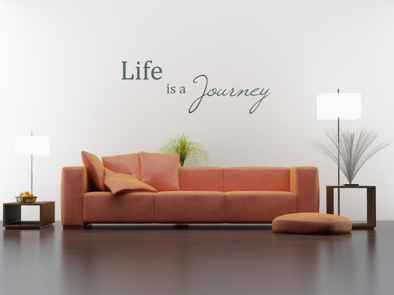 ,,LIFE IS YOUR JOURNEY'' QUOTE Big & Small Sizes Colour Wall Sticker Modern 'Q56'