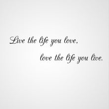 ,,LIVE THE LIFE YOU LOVE ...'' QUOTE Sizes Reusable Stencil Modern Style 'Q54'