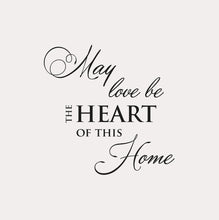 ,,MAY LOVE BE THE HEART OF THIS HOME '' QUOTE Sizes Reusable Stencil Romantic  'Q18'