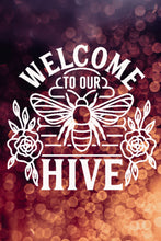 "Welcome To Our Hive" Big & Small Sizes Colour Wall Sticker Modern Spiritual Ezoteric 'MG20'