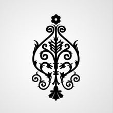 BAROQUE ORNAMENT Big & Small Sizes Colour Wall Sticker Shabby Chic Style 'B25'