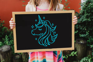 Unicorn Horse Big & Small Sizes Colour Wall Sticker Art Craft Shabby Chic Style / Kids169