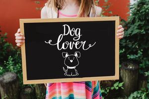 Dog Lover Breed Big & Small Sizes Colour Wall Sticker Modern Animal Style Paws Walking  'Q103'