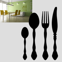KITCHEN CUTLERY SET Sizes Reusable Stencil Modern Country Cottage Style 'Cafe15'