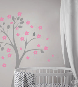 SINGLE TREE WITH FLOWERS Sizes Reusable Stencil Floral Nature Modern 'Kids9'