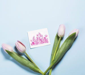 Set Of Spring Flowers Sizes Reusable Stencil Floral Romantic Style 'Flora51'
