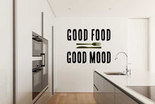 GOOD FOOD = GOOD MOOD QUOTE Sizes Reusable Stencil Modern Style 'Q21'