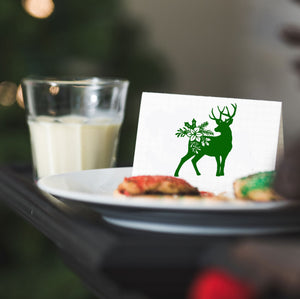 Merry Christmas Reindeer Decoration Winter Cards Decoration Reusable Stencil Various Sizes / SNOW54