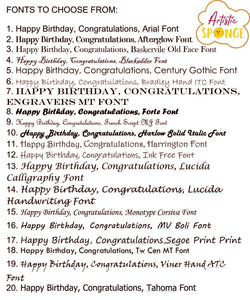 Heart Personalised Stencil Child Kids Name Boy Girl Birthday Occasional Card Celebration Bespoke 'U7'