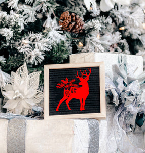 Merry Christmas Reindeer Decoration Winter Cards Decoration Reusable Stencil Various Sizes / SNOW54