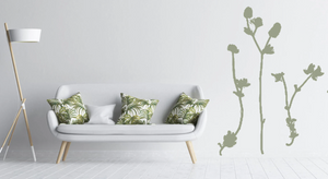 BOTANICAL WILD HERBS AND FLOWERS Big & Small Sizes Colour Wall Sticker Floral Shabby Chic Style 'Wild4'