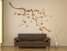BALL FLOWERS TREE BRANCH Big & Small Sizes Colour Wall Sticker Shabby Chic Romantic Style 'Tree18'