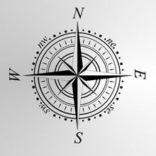 WIND ROSE, TRAVEL COMPASS Small & Big Sizes Wall Sticker Travelling Modern Style 'Compass'