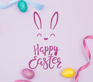 Happy Easter Egg Hunt Sizes Reusable Stencil Bunny Spring Palm Decoration 'E18'