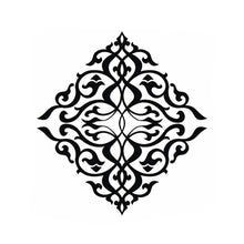 BAROQUE ORNAMENT TILE Sizes Reusable Stencil Mandala Shabby Chic Romantic Style 'B3'
