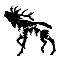 Night Reindeer Mountain Sizes Reusable Stencil Modern Travelling Climbing 'MT5'