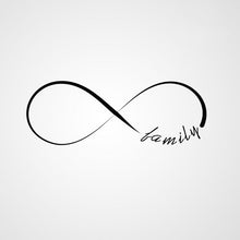 INFINITY SIGN QUOTE Big & Small Sizes Colour Wall Sticker Modern Romantic Style 'N44'