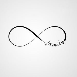 INFINITY SIGN QUOTE Sizes Reusable Stencil Modern Romantic Style 'N44'