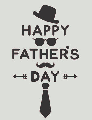 Happy Father's Day Reusable Various Sizes Stencil Occasion Dad Daddy Pa Pop / Dad2