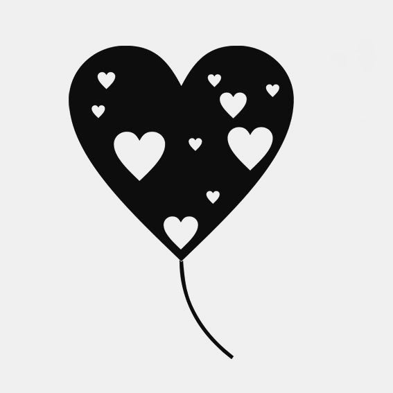 BALLOON HEARTS LOVE KIDS ROOM Sizes Reusable Stencil Happy Modern Style Valentine's 'Kids10'