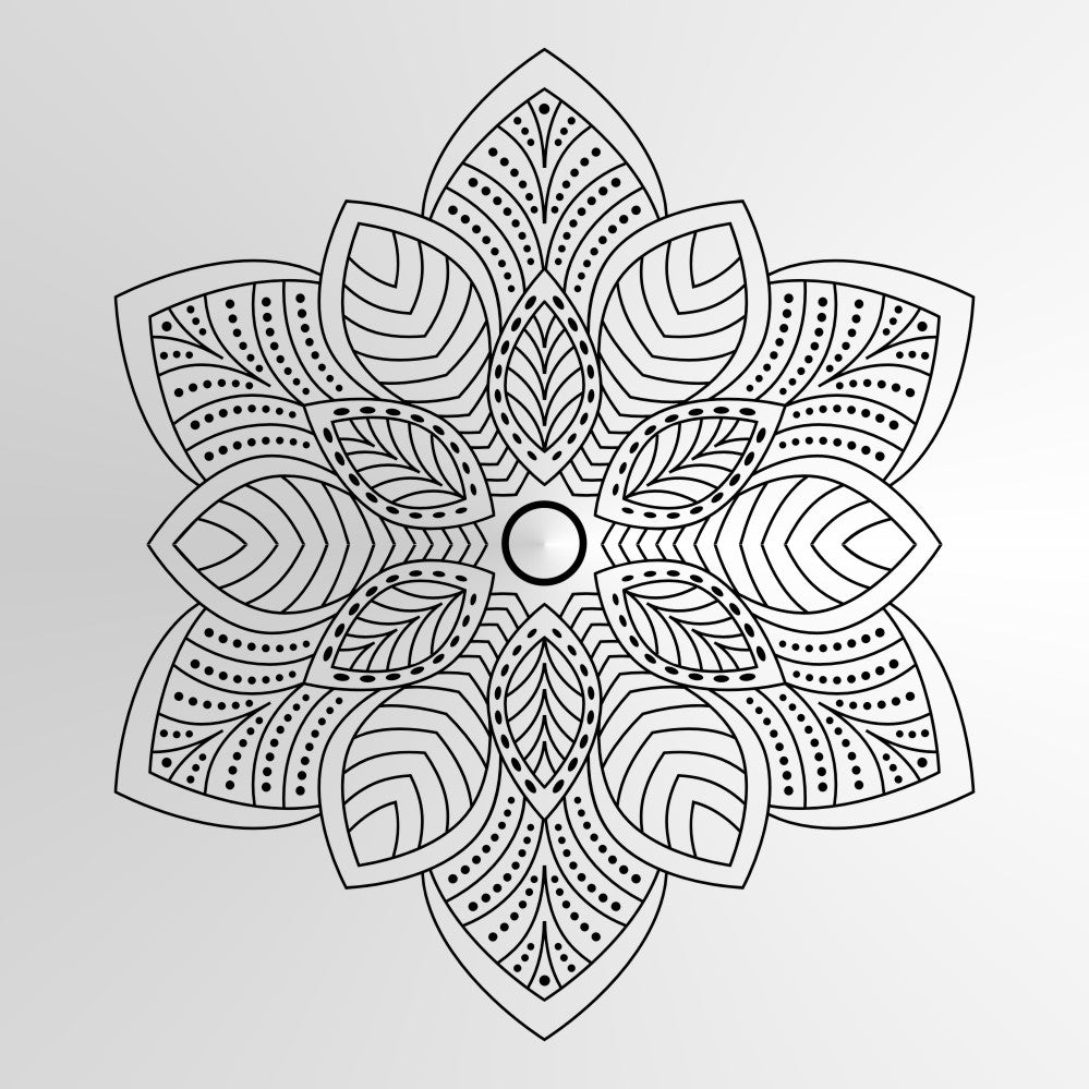 Mandala Leaves Medallion SIZES Reusable Stencil Wall Decor Bohemian Oriental / M9