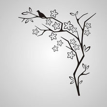 FLOWERS & BIRD CORNER ORNAMENT Sizes Reusable Stencil Orient Shabby Chic Romantic 'J54'