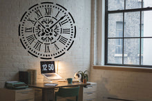 Modern Clock Reusable Stencil Sizes Modern Interior Wall Art Decor Clock5