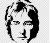 John Lennon A5 reusable stencil