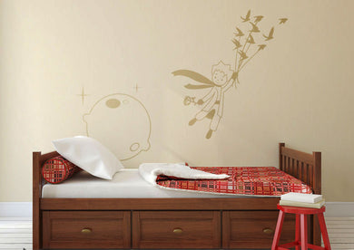 THE LITTLE PRINCE MOON KIDS ROOM Big & Small Sizes Colour Wall Sticker Animal Modern Style 'Kids108'