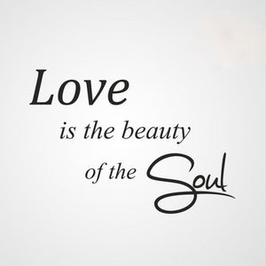 ,,LOVE IS THE BEAUTY OF THE SOUL'' QUOTE Sizes Reusable Stencil Valentine's 'Q46'