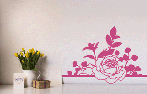 ROSES BORDERS FLORAL ORNAMENTS Sizes Reusable Stencil Shabby Chic Valentine's Romantic Style 'F57'