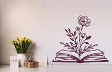 Open Book Flowers Reusable Stencil Sizes A5 A4 A3 & Larger Decor Openness Creativity Life Wisdom 'MG36'