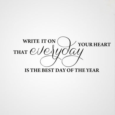 'EVERYDAY IS THE BEST DAY OF THE YEAR' QUOTE Sizes Reusable Stencil Modern 'Q41'