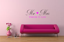 'MR & MS FOREVER IN LOVE' QUOTE Sizes Reusable Stencil Modern Style Valentine's Day  'N93'