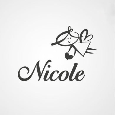 CUSTOM GIRL'S NAME Sizes Reusable Stencil Kids Room Bedroom 'NICOLE'