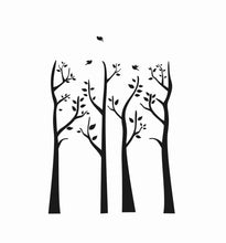 TREE BRANCHES WITH LEAVES Sizes Reusable Stencil Shabby Chic 'Tree31'