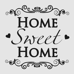 'HOME SWEET HOME' QUOTE Big & Small Sizes Colour Wall Sticker Modern Style 'N13'