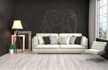 GEOMETRIC ELEPHANT Big & Small Sizes Colour Wall Sticker Animal Modern Kids Room Style 'Kids125'