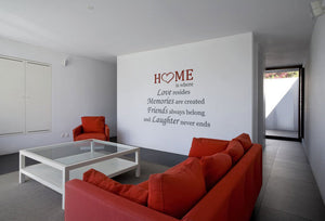 ,,HOME IS WHERE LOVE RESIDES... '' QUOTE Big & Small Sizes Colour Wall Sticker Modern Style 'Q40'