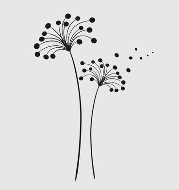 WILD FLOWER DANDELION BALLS Big & Small Sizes Colour Wall Sticker Shabby Chic Flora Style 'J16'
