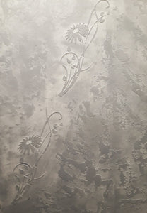 ROMANTIC FLOWER GERBER Sizes Reusable Stencil Shabby Chic Romantic Style 'Flora16'