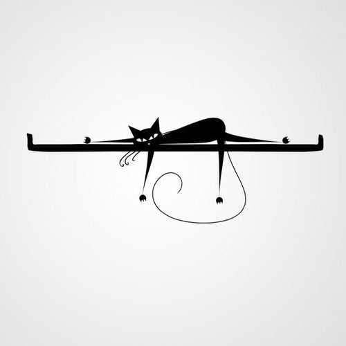 CAT ON THE SHELF KIDS ROOM Halloween Sizes Reusable Stencil Animal Modern Style 'Kids118'