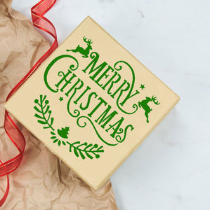 Merry Christmas Stencils Set Light Santa Claus Tree Baubles Candy Cane 5 x A5 + 1 x A5 GRATIS Reusable Mylar 20% OFF 'X1A'