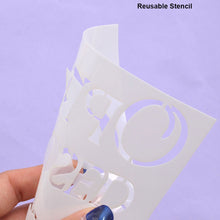 BAROQUE STAR MANDALA ORNAMENT TILE Sizes Reusable Stencil Shabby Chic Romantic Style 'B19'