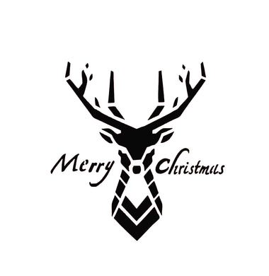 CHRISTMAS Reindeer Reusable Stencil Various Sizes  Xmas Card Decoration / SNOW29
